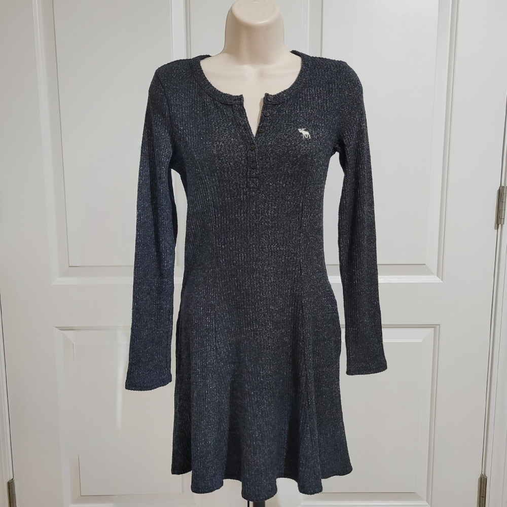 🎉3/$12🎉 Abercrombie Kids Gray Long Sleeve Dress